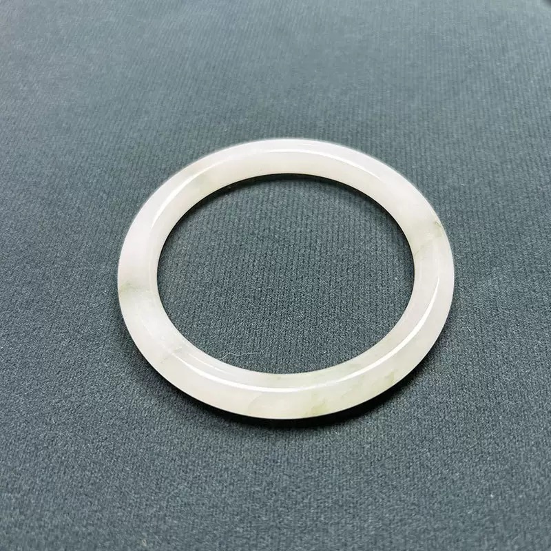 【一抹春】天然新疆天山翠手镯一口翠送女友送妈妈