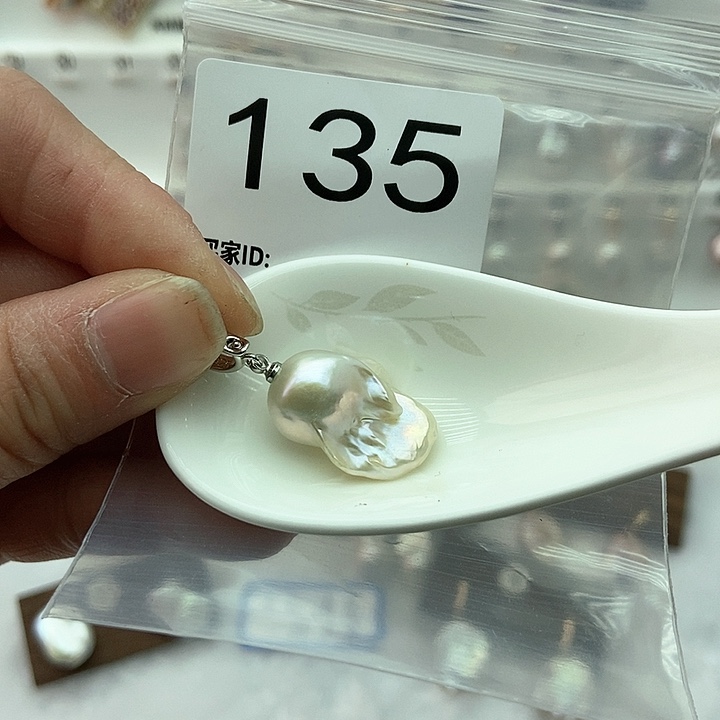 淡水珍珠颈饰银S925镶嵌