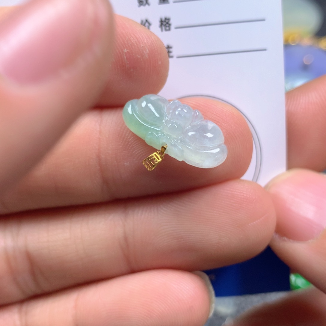 【闪购商品】翡翠颈饰18K金镶嵌翡翠