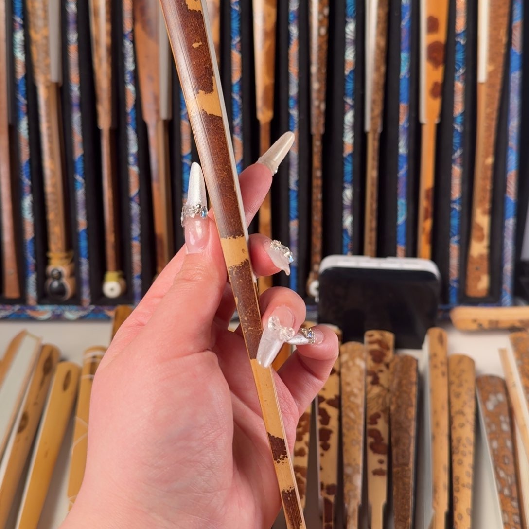 扇子C****m兵哥扇艺斑竹折扇小明