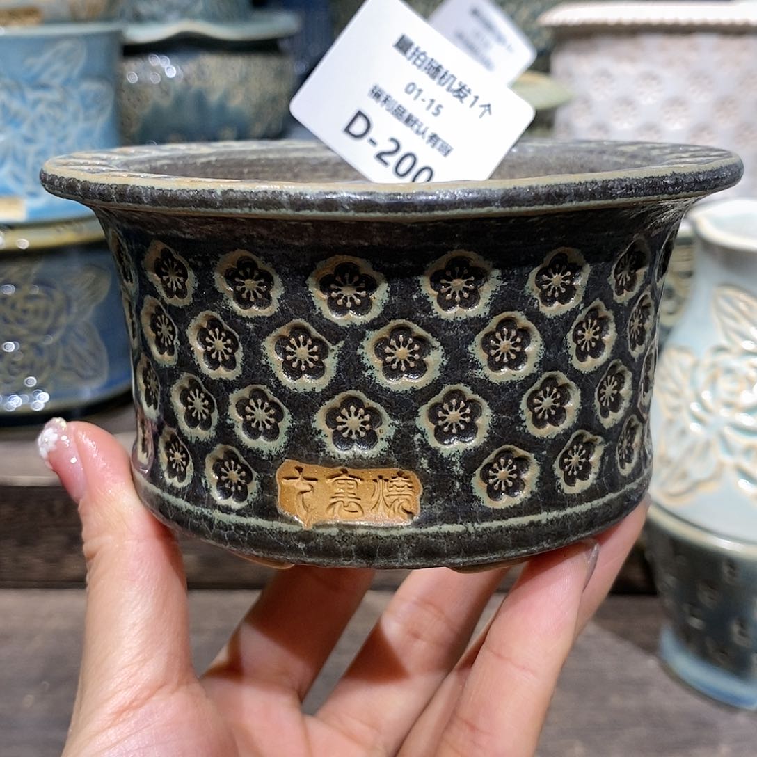 七里烧花盆1-15-200口径8