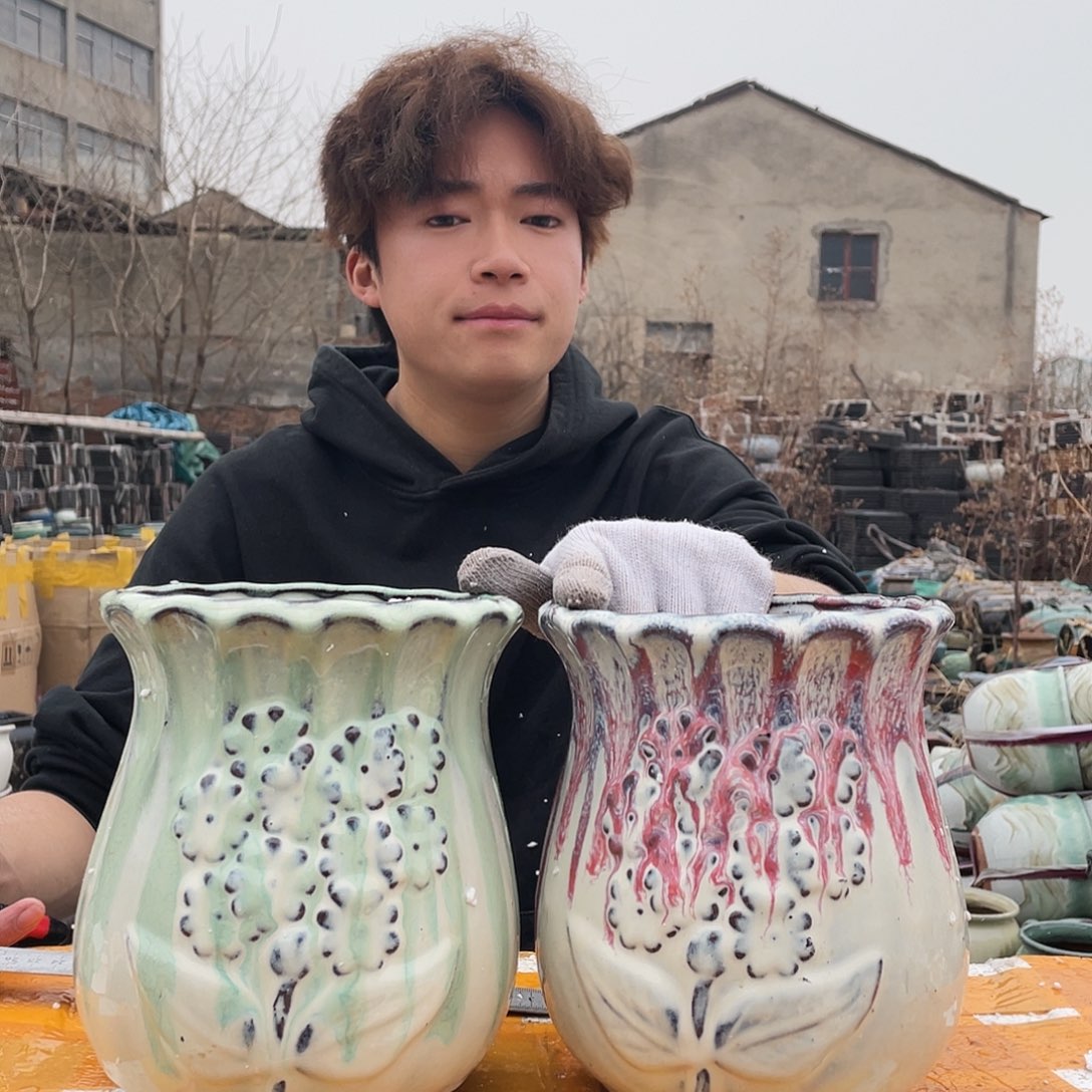 红陶宜兴紫砂花盆