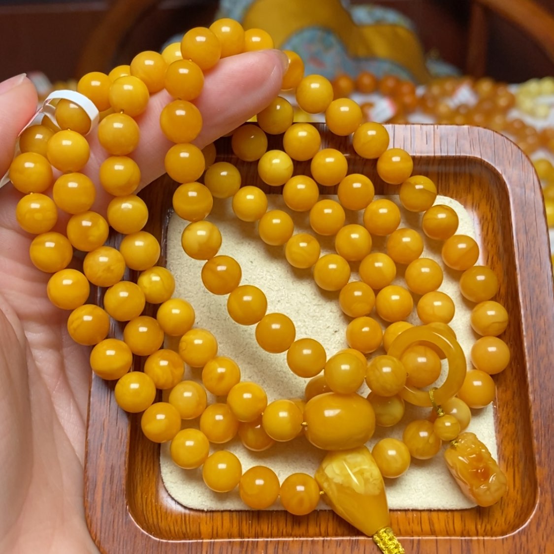 【闪购商品】蜜蜡手链未镶嵌手串