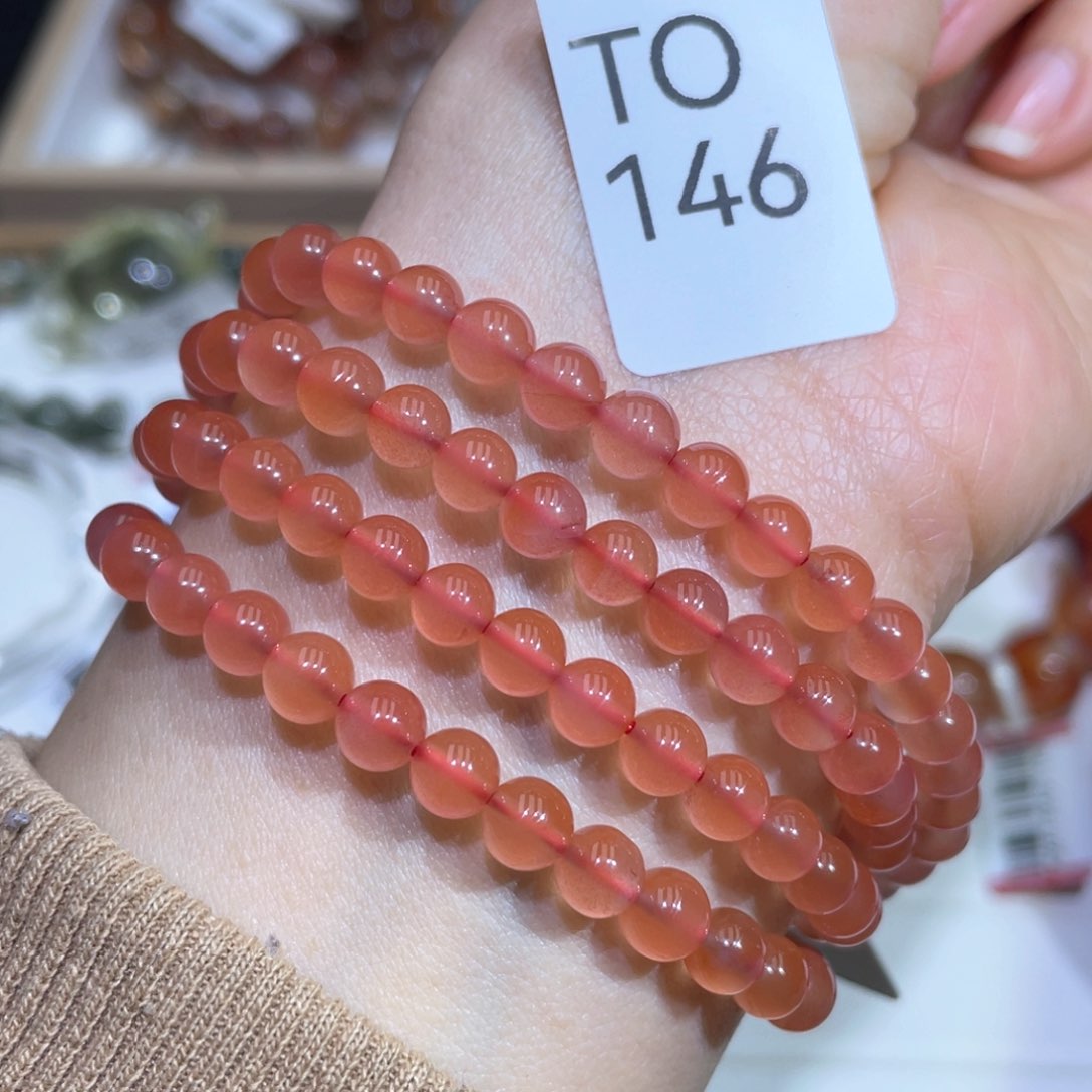 南红玛瑙手链未镶嵌