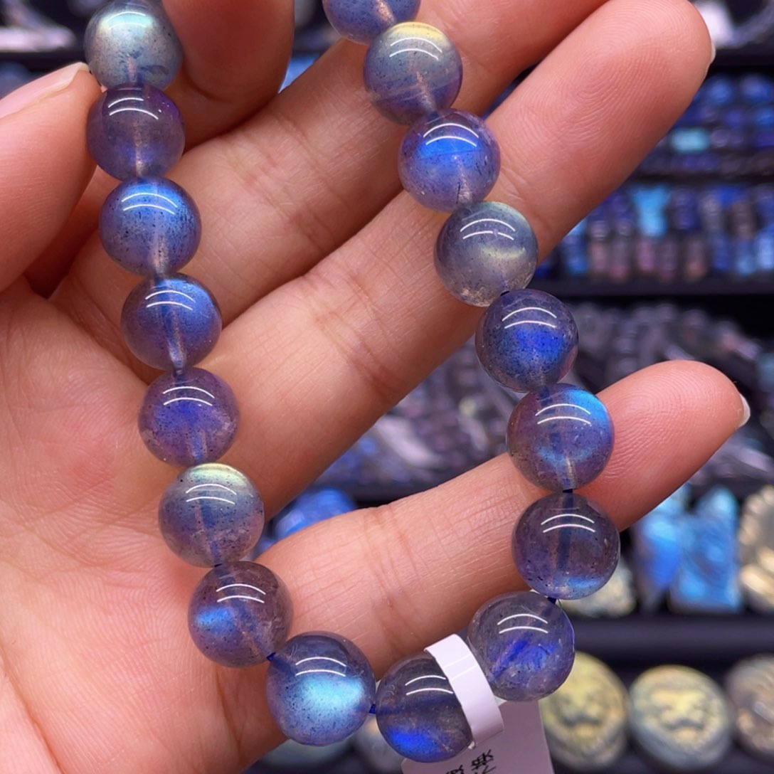 未镶嵌手串长石孟***贝10左右