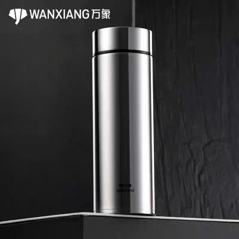 万象不锈钢保温杯时尚潮流高档商务办公车载便携男女泡茶喝水杯子