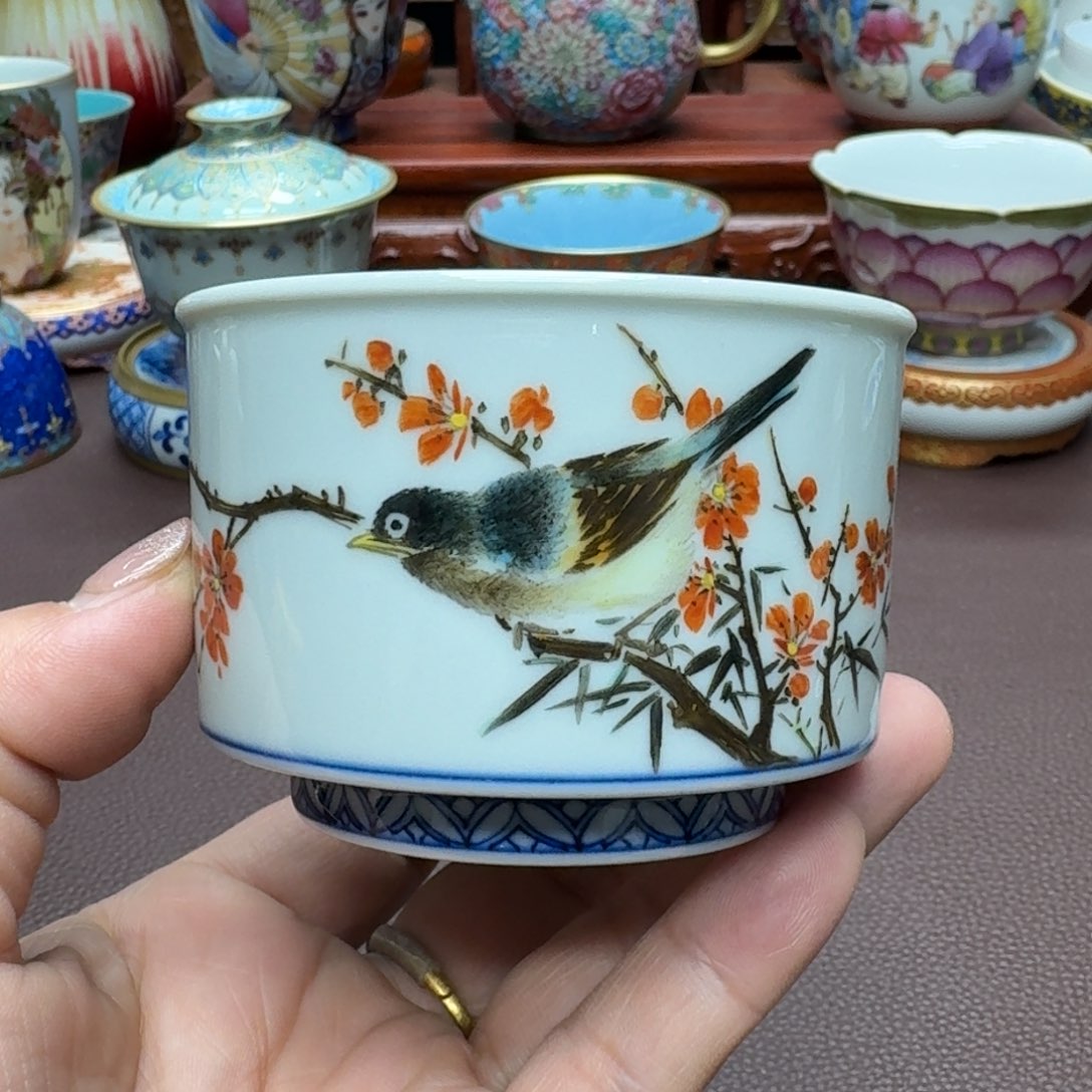 瓷片景德镇仿古手工制作精品展示