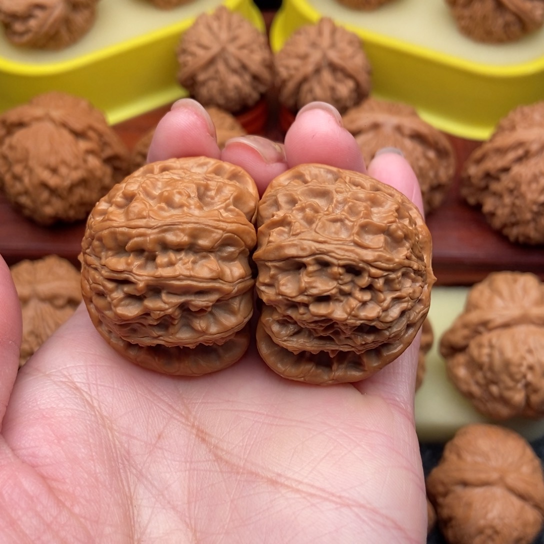 桃核把件白狮子头39