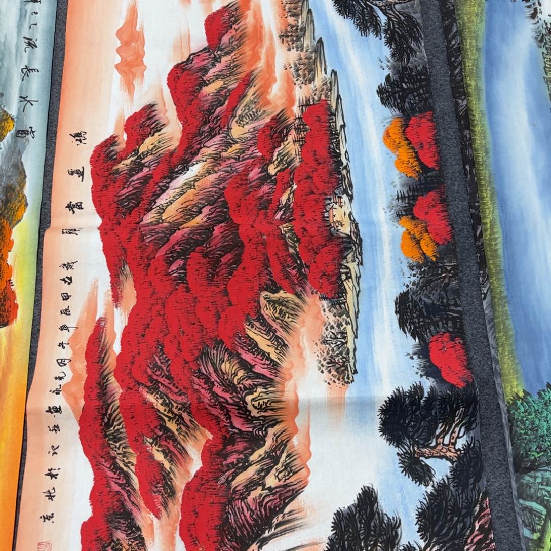 国画国画手绘山水作品