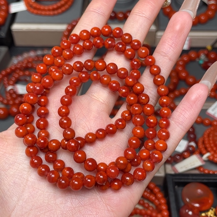 南红玛瑙手链未镶嵌M****夕