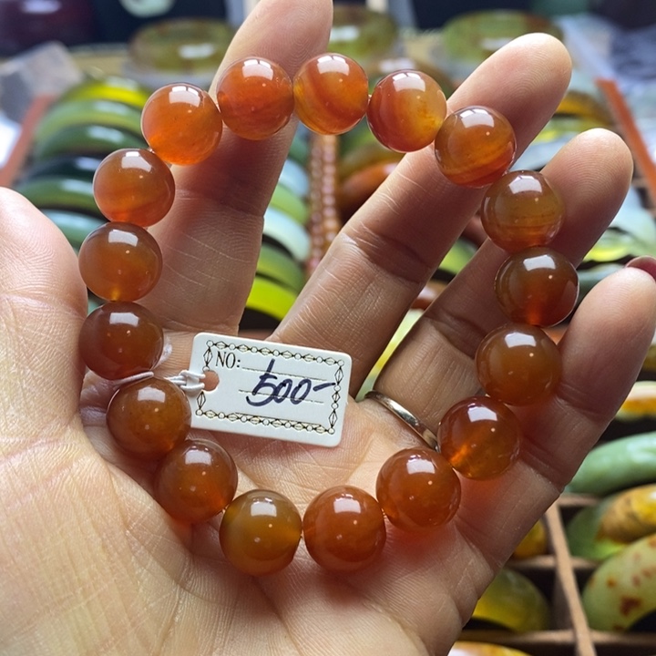 蛇纹石玉手链未镶嵌