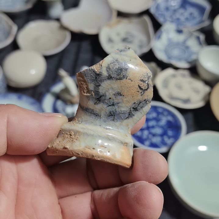 瓷片青花影青杯垫标夲