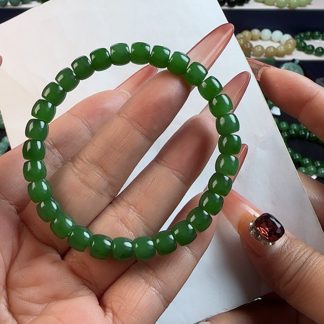 和田玉手串未镶嵌