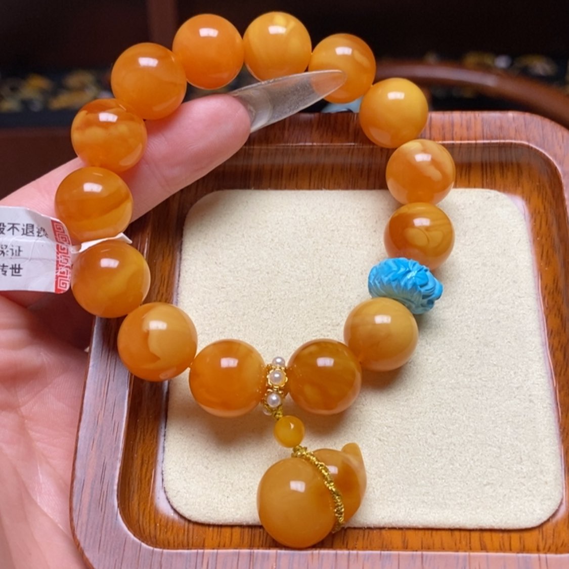【闪购商品】蜜蜡手链未镶嵌手串