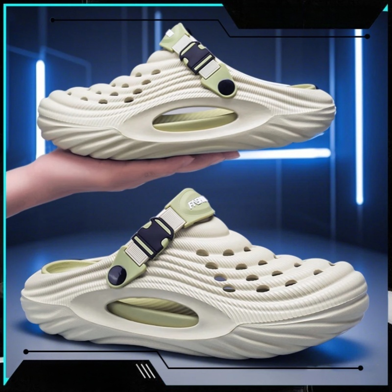 EVA凉鞋男款2025新款爆款夏季运动外穿厚底防滑洞洞鞋男士透气