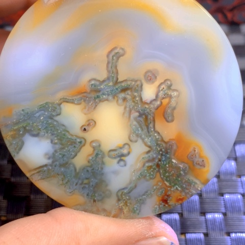 玛瑙/玉髓颈饰合金蓝***子