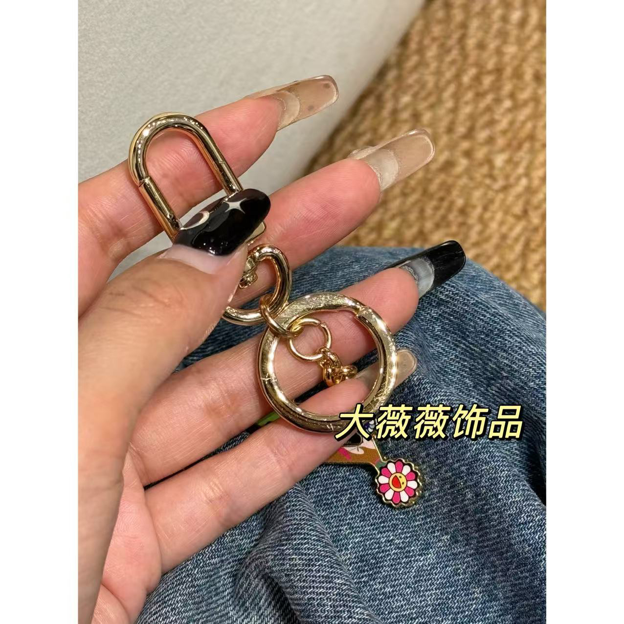 彩色小手钥匙扣包挂件-38338