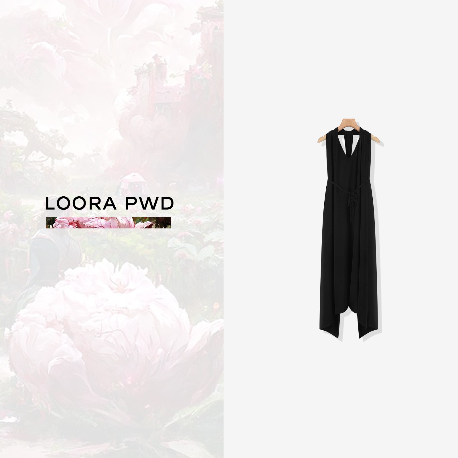 【特价微瑕版衣 介意勿拍】（高端莱赛尔）法式露背连衣裙23WJBC0273N