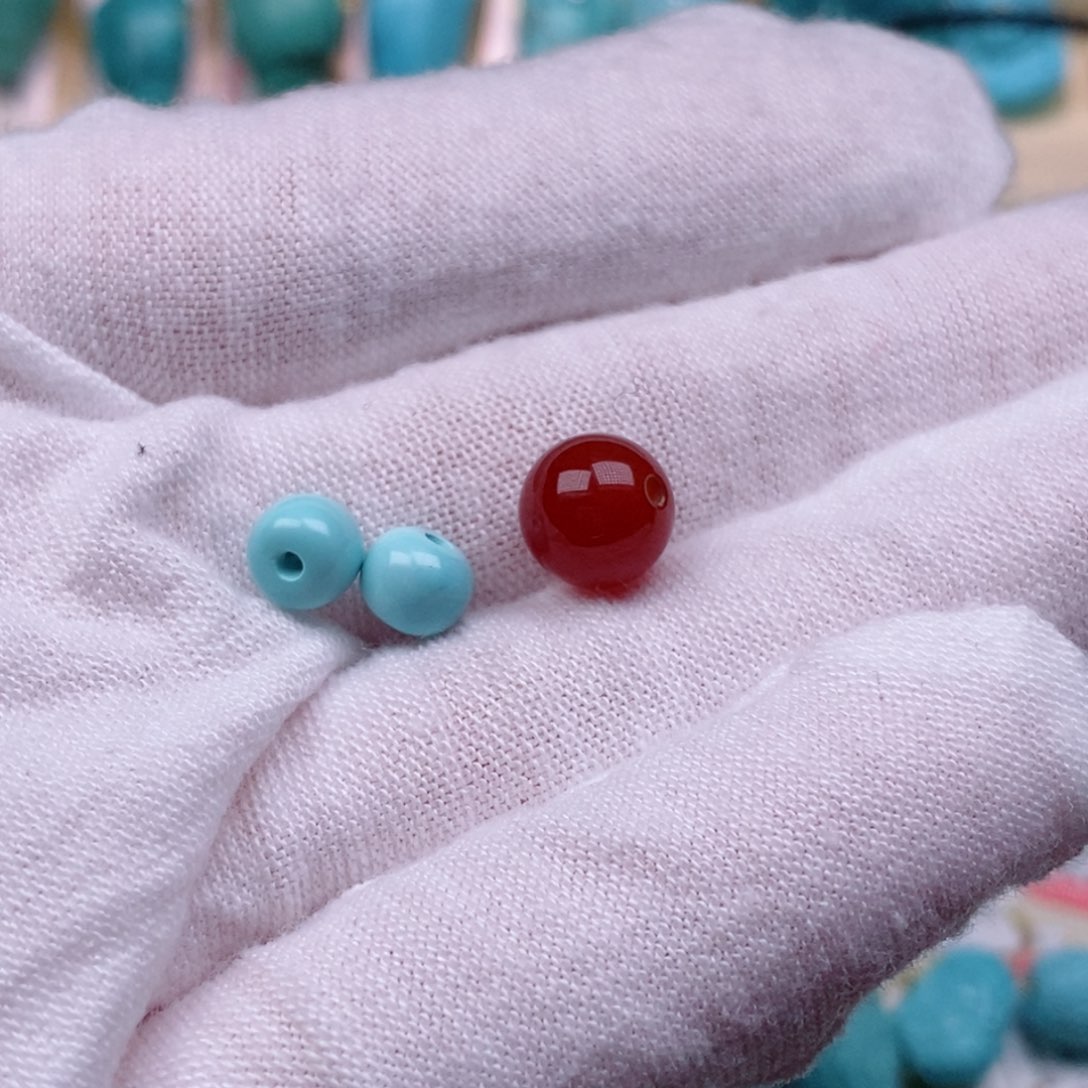 玛瑙/玉髓珠未镶嵌柳*