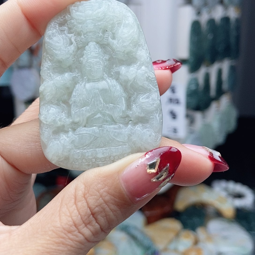 翡翠颈饰14K金镶嵌翡翠