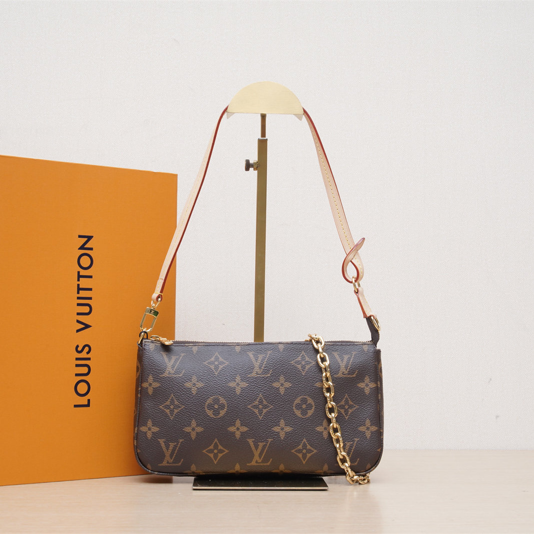 99新 LouisVuitton/路易威登 【娇】单肩包大麻将包芯片401143