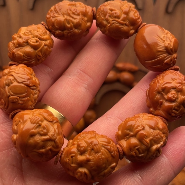 手串/手链橄榄核2.2极品红油核财神