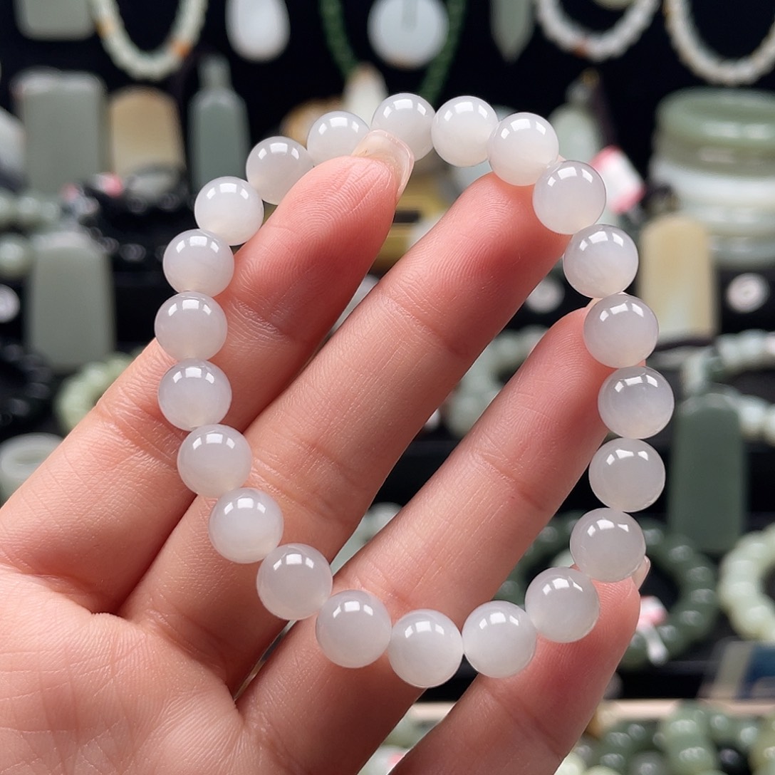 和田玉未镶嵌手链