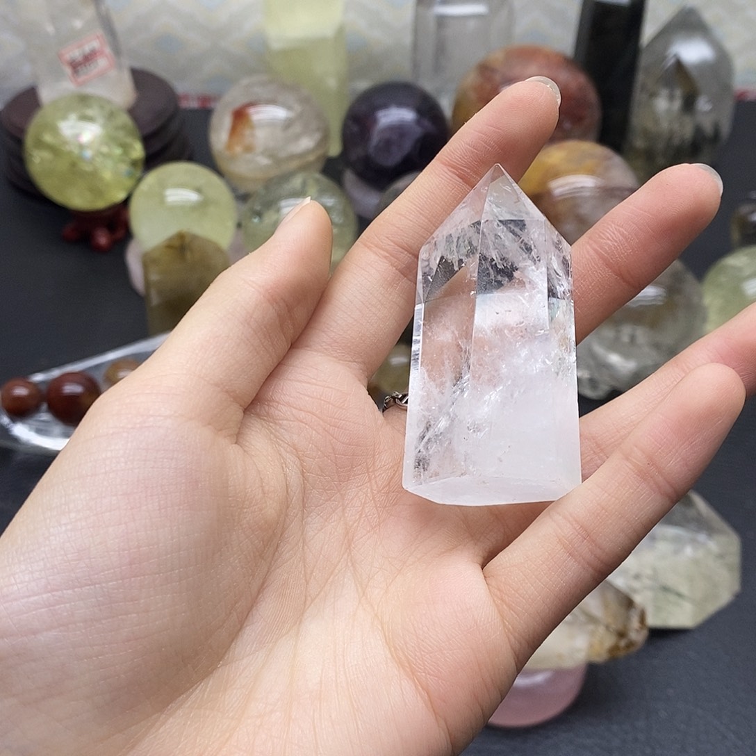 未镶嵌珠宝半成品水晶350水晶石