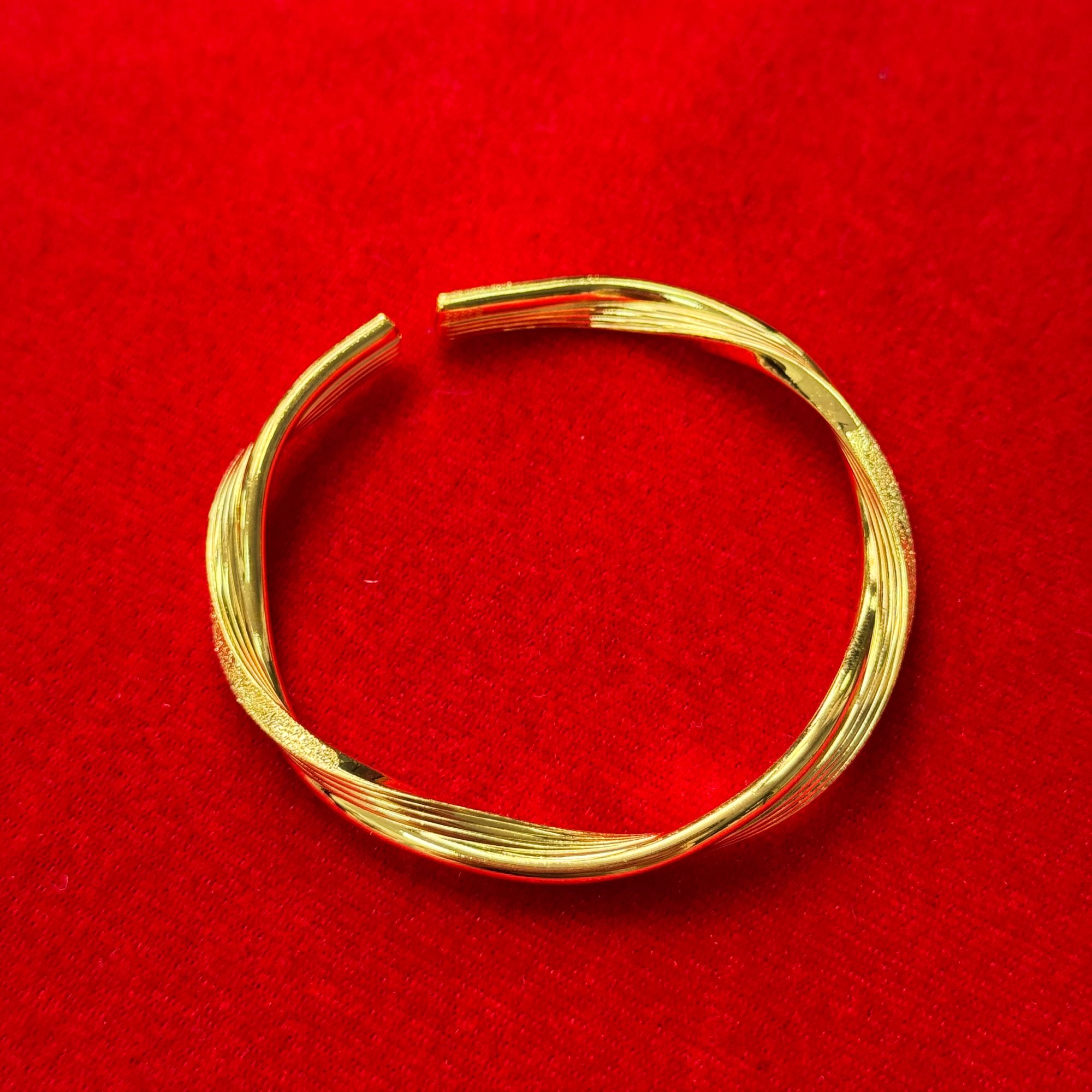 足银手镯 扭纹开口莫比乌斯时尚设计款开口手镯【】