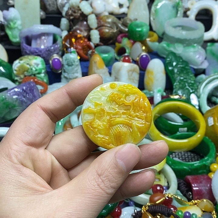 颈饰未镶嵌翡翠缅甸翡翠首饰配饰