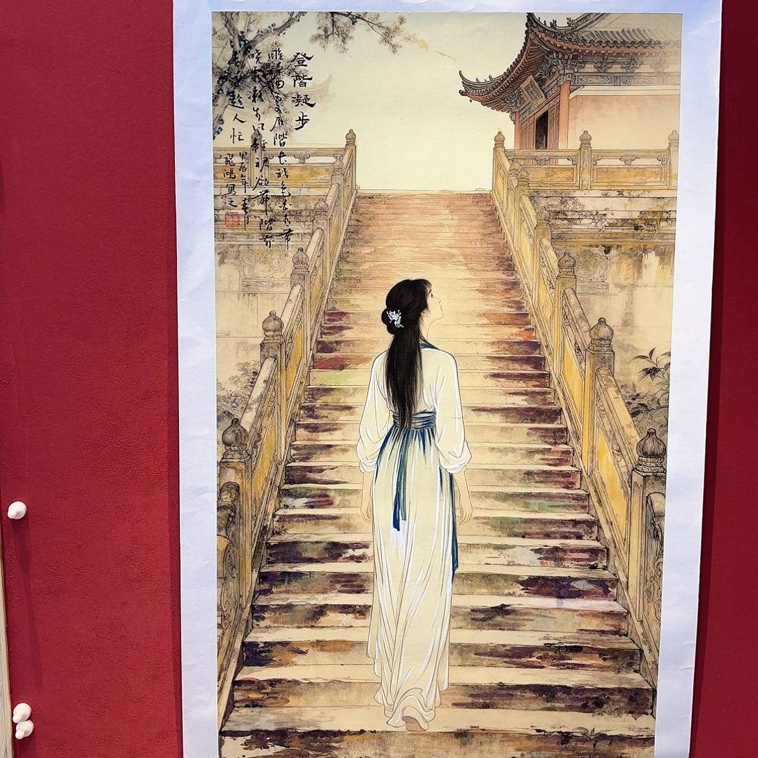 横款精品书画作品选读会和国际友人