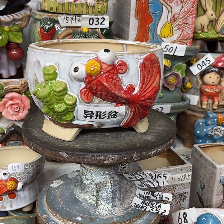 粗陶材质多肉花盆