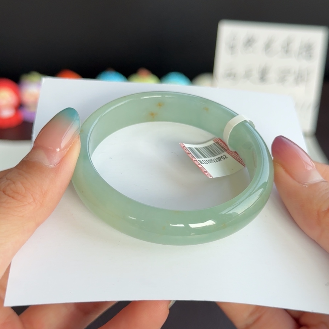 翡翠未镶嵌手镯8号 51.2