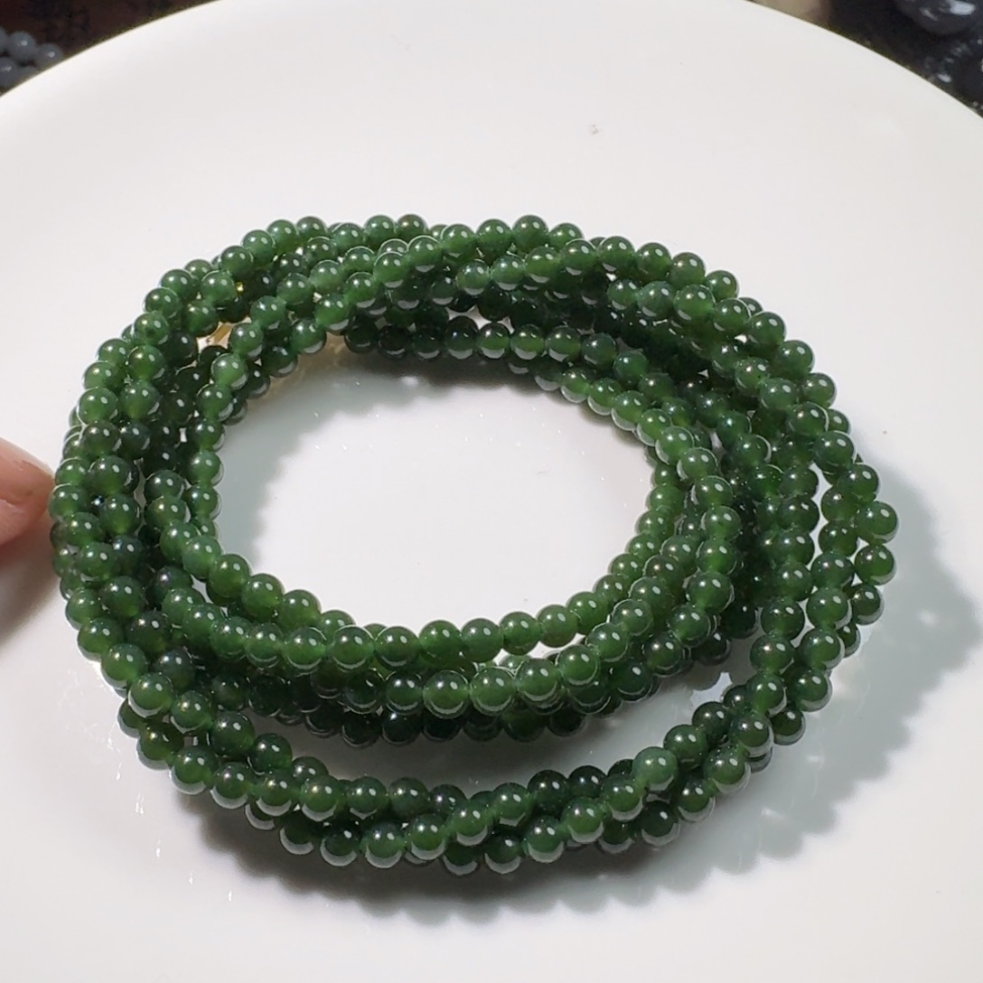 和田玉手串未镶嵌