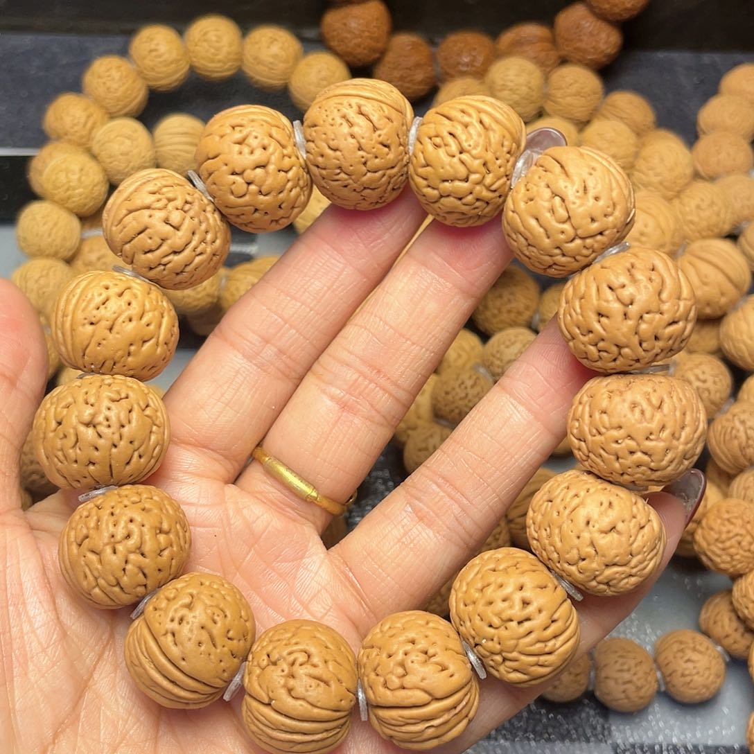 桃核手串20磨盘手串