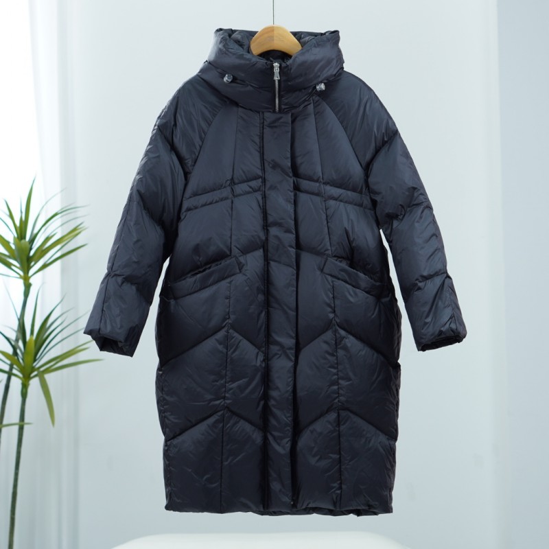 玖系列   WO-483   女装时尚撤柜秋冬羽绒服黑色AQ4AD289