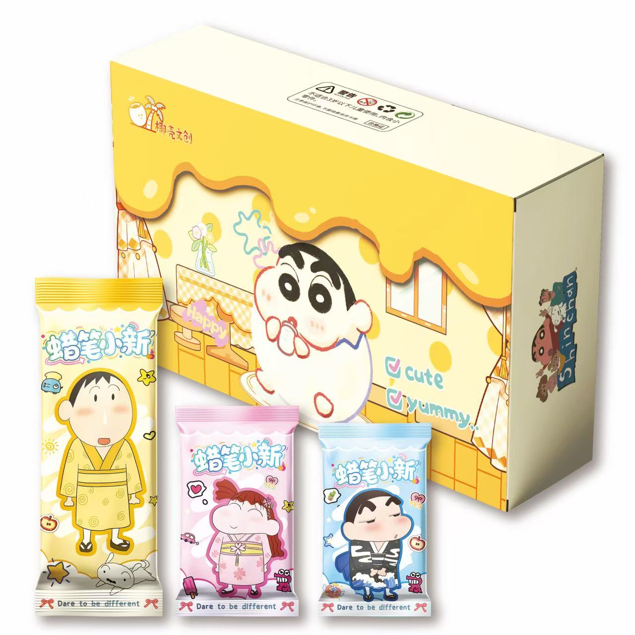 【宠粉】椰壳文创 蜡笔小新 第一弹 国卡二创 收藏卡牌盲盒（代拆）