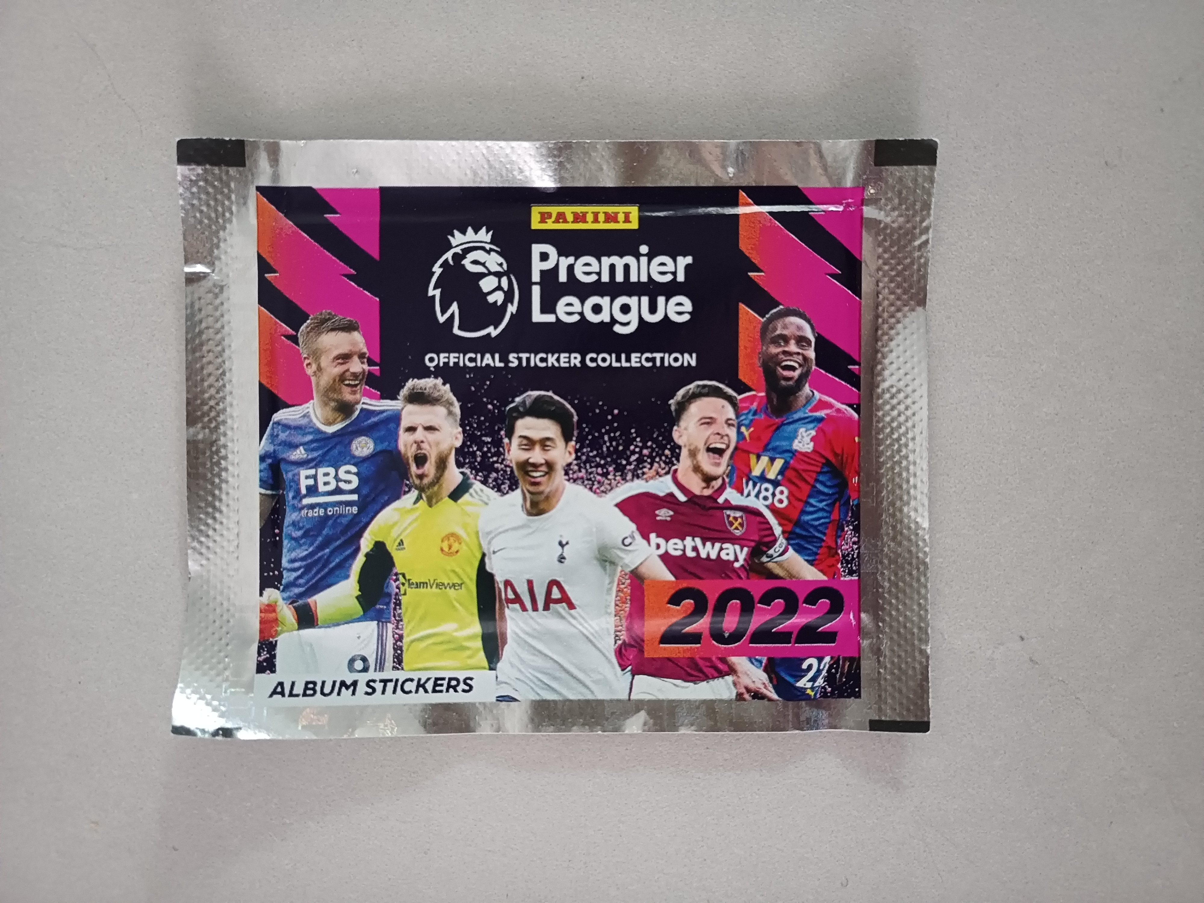 2022赛季英超 panini帕尼尼贴纸包 5张/包 博C罗 贝克汉姆 帕尔默