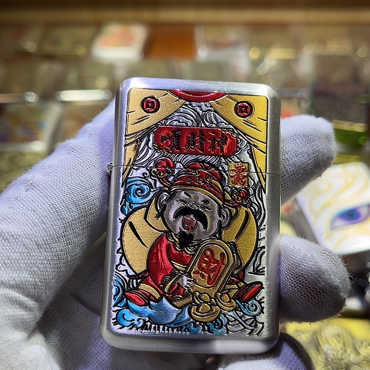 纯铜佐罗790银拉丝顺财神