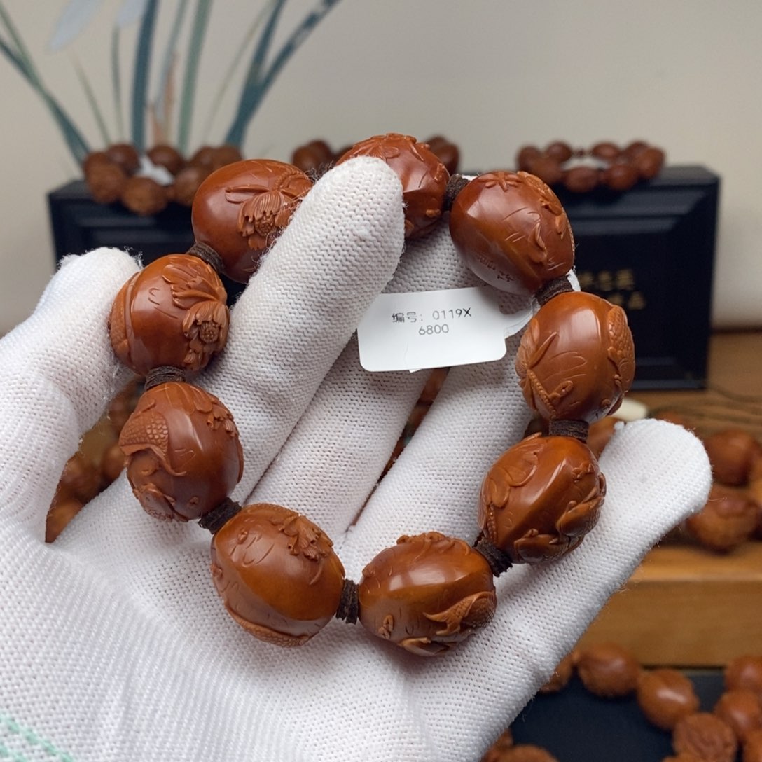 手串橄榄核曹华老师连年有余