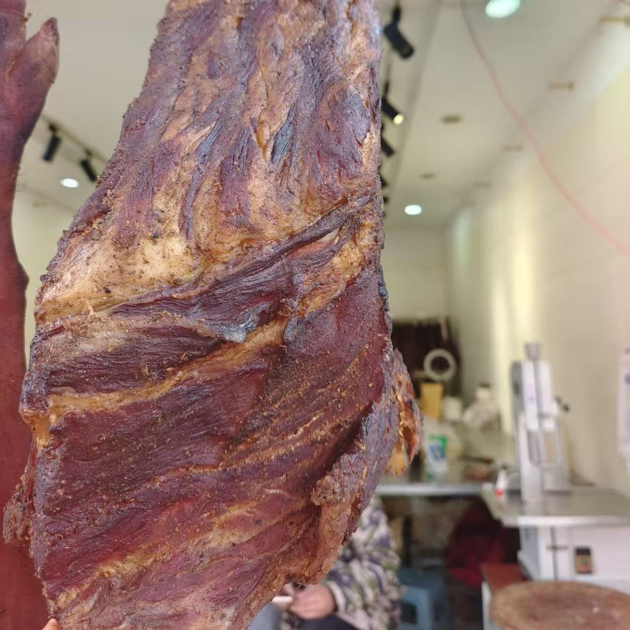 农家柴火烟熏腊排骨 传统工艺美味特产