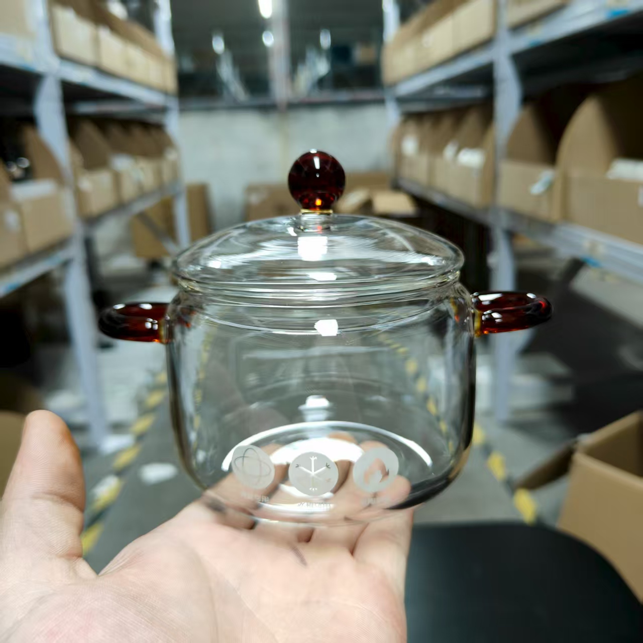 玻璃炖罐小号-琥珀茶道零配500ml-Z0104