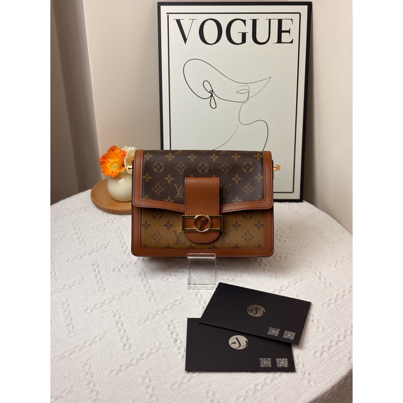 95新 LouisVuitton/路易威登 达芙妮中号老花 斜挎包/JW5963