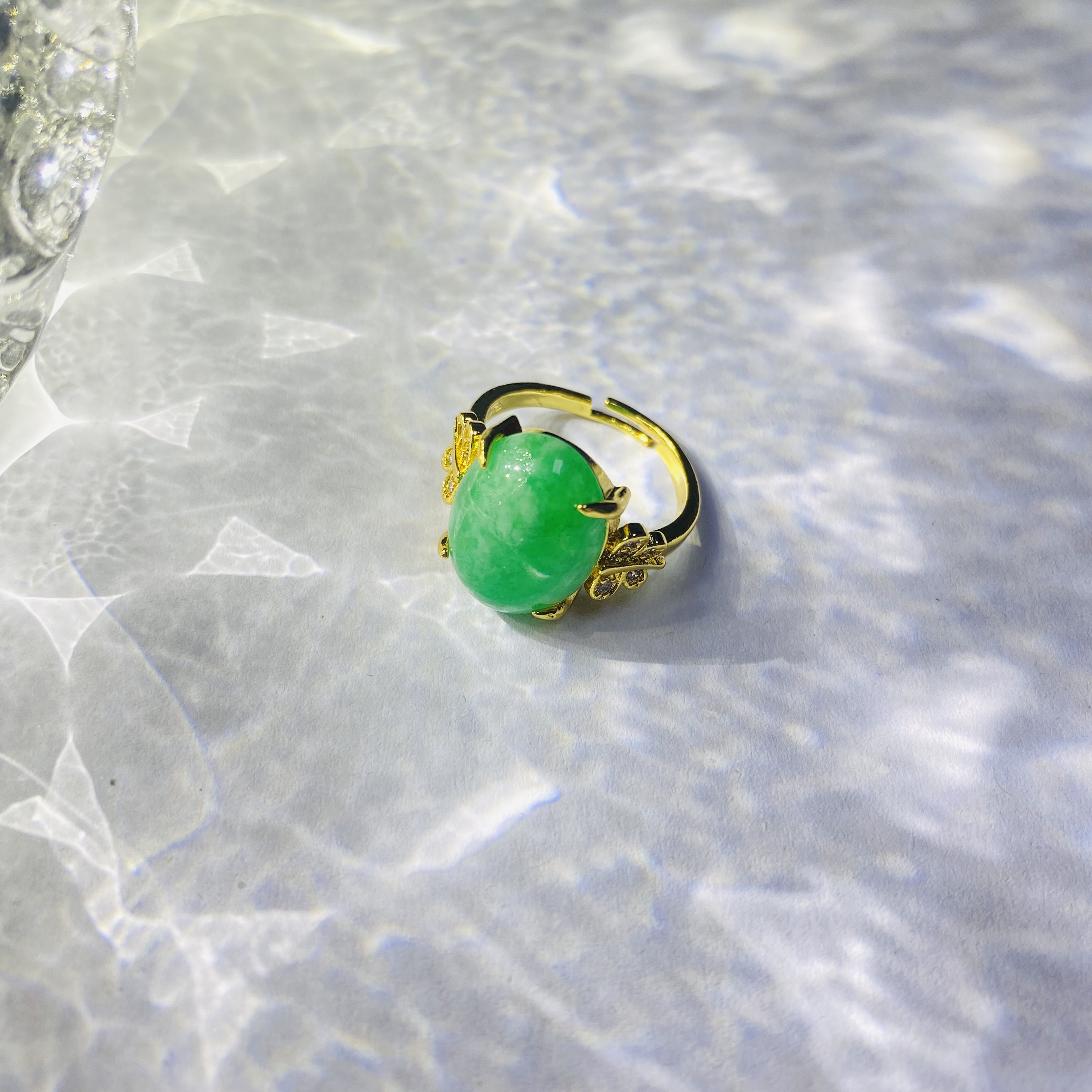 【尚美高端】绿野仙踪绿色戒指LJB 6708