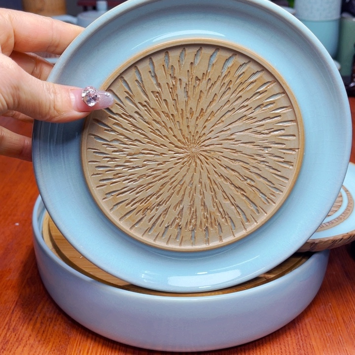 【闪购商品】全是正品汝瓷茶器，摆件展厅直播