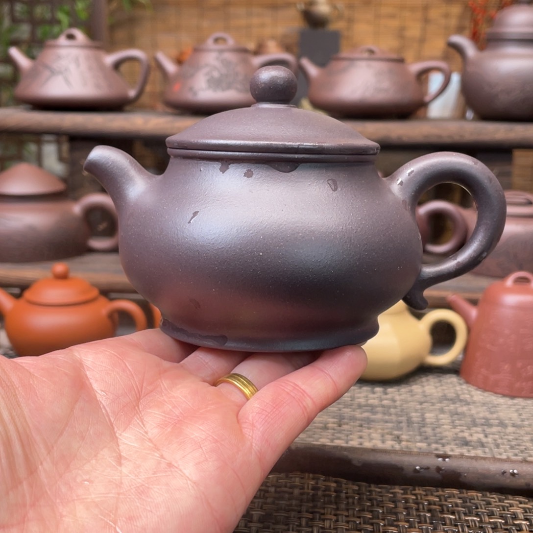 紫砂茶壶宜兴原矿紫砂手工制250