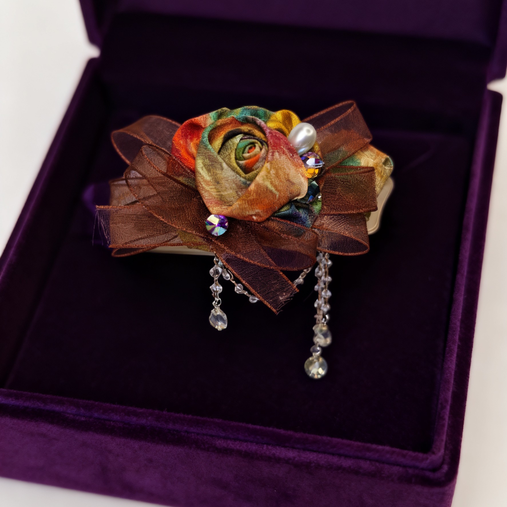 A8174编号紫莹轻奢发饰蝴蝶结胖抓