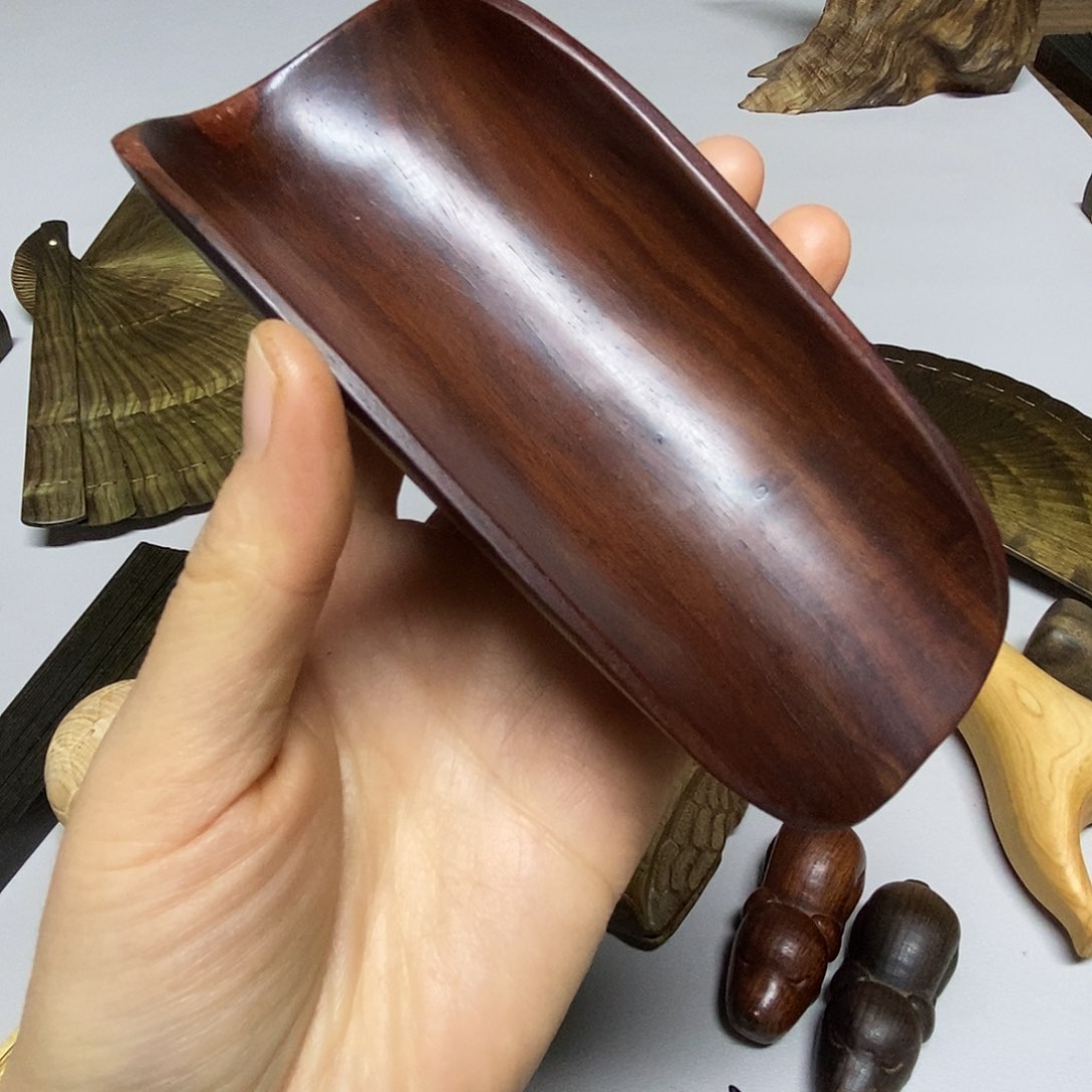 楠木茶则紫檀木紫檀木