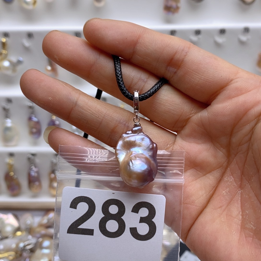 淡水珍珠颈饰银S925镶嵌283