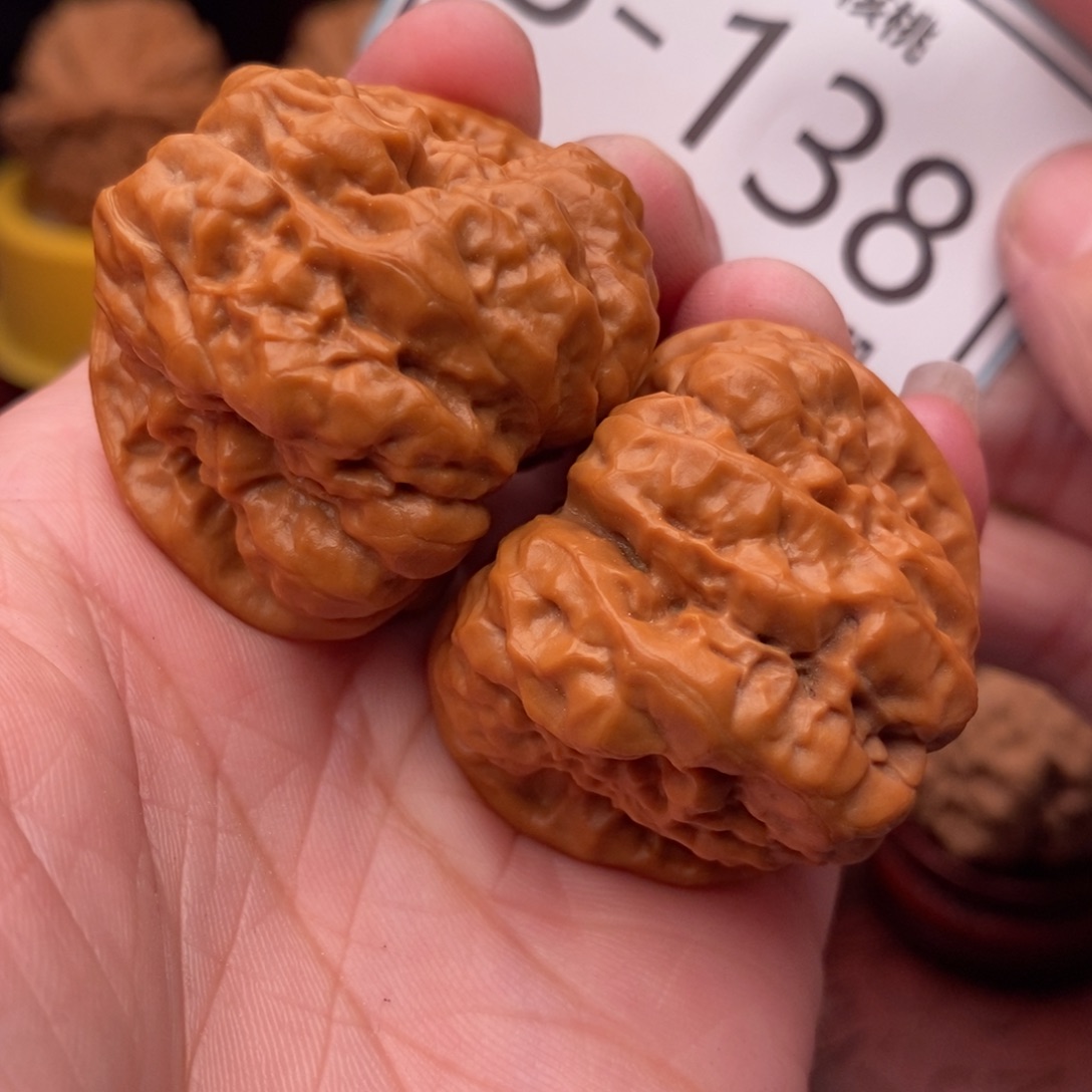 文玩核桃把件开背蛙38
